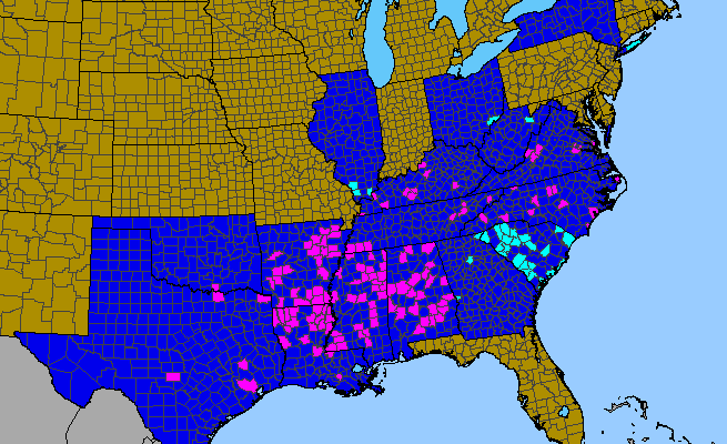 The range of Allium ampeloprasum